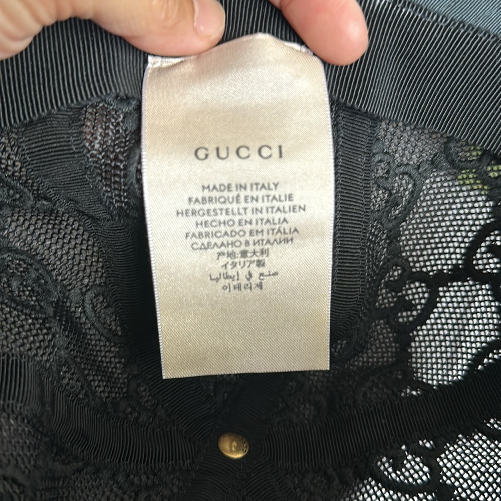 Gucci Mesh Embroidered Hat - Picture 3 of 11